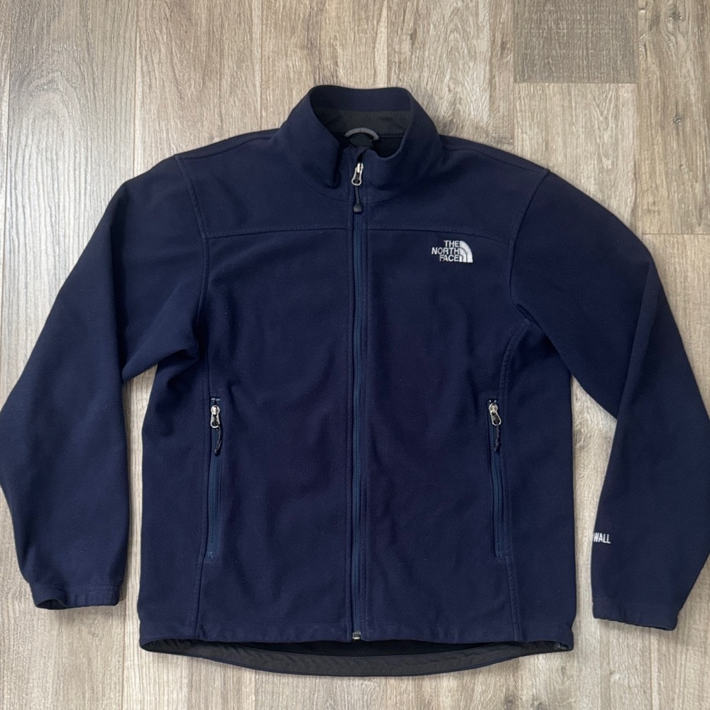 The North Face Men's Dark Blue WindWall 1 Fleece Jacket Size M